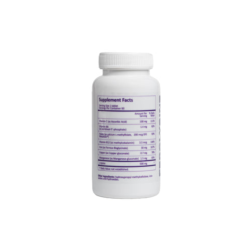 Ferolysine bottle with label on a white background